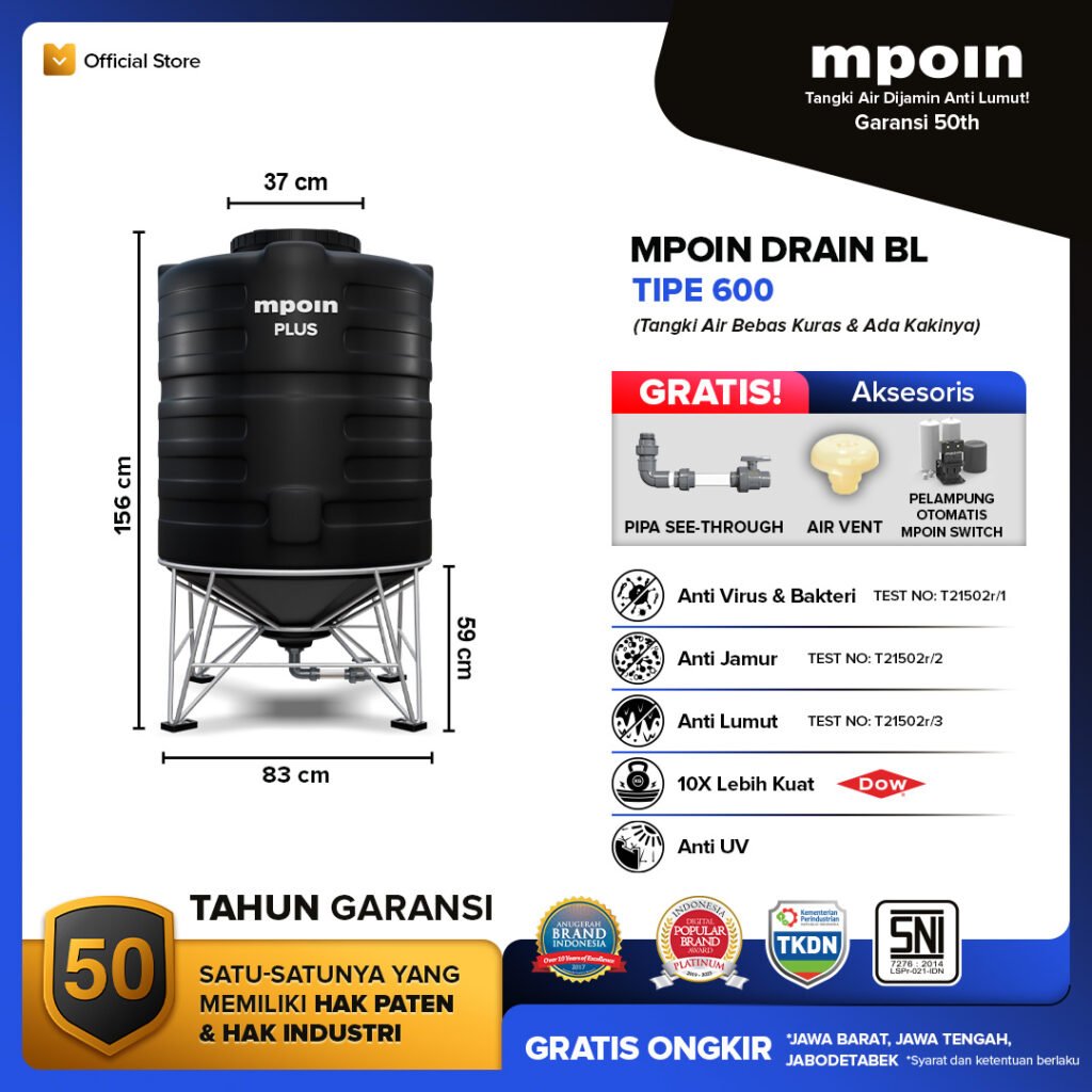 MPOIN Drain 600 BL
