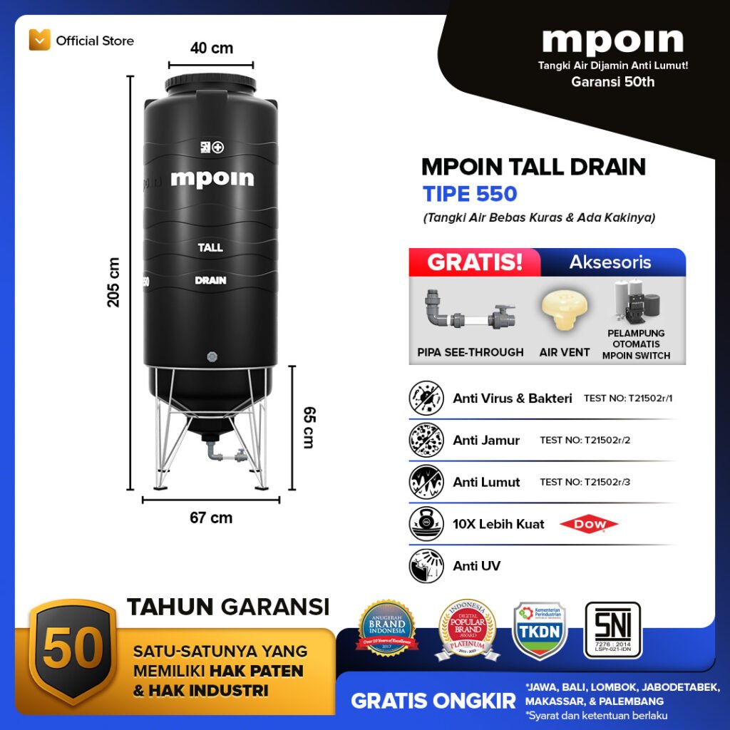 MPOIN Drain 550 Tall