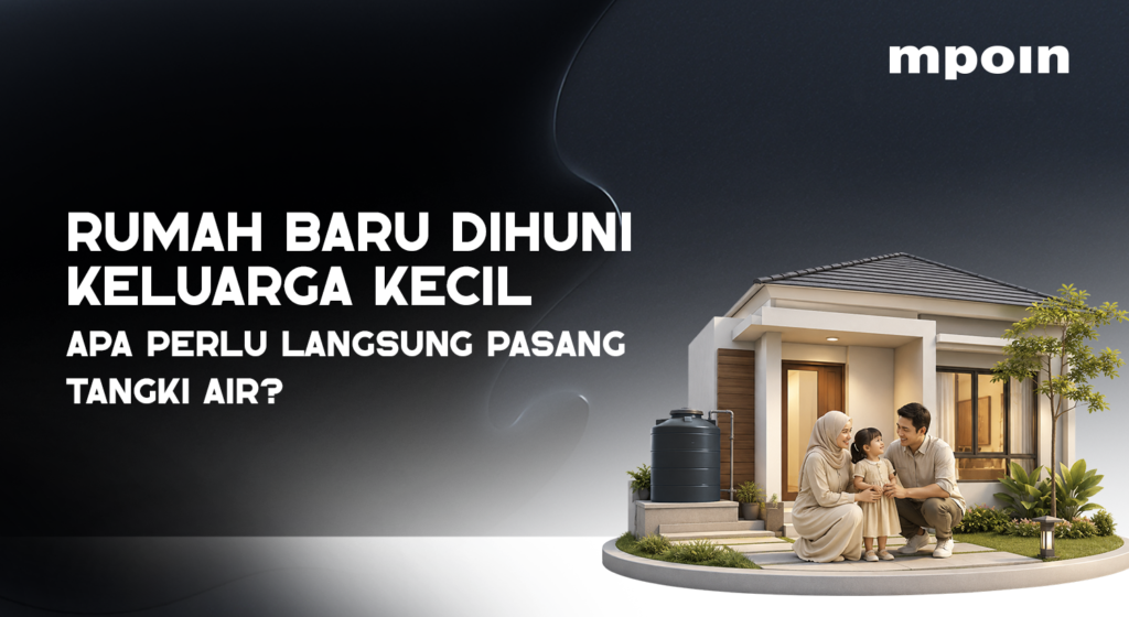 Rumah Baru Dihuni Keluarga Kecil, Perlukah Langsung Pasang Tangki Air?