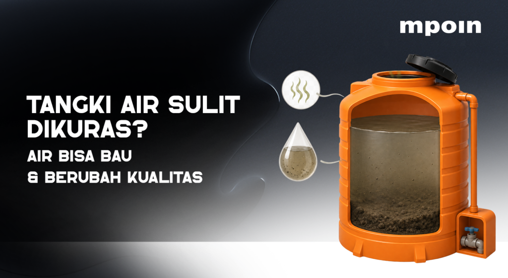 Tangki Air Sulit Dikuras Bisa Memicu Endapan, Bau, dan Perubahan Kualitas Air sulit kuras