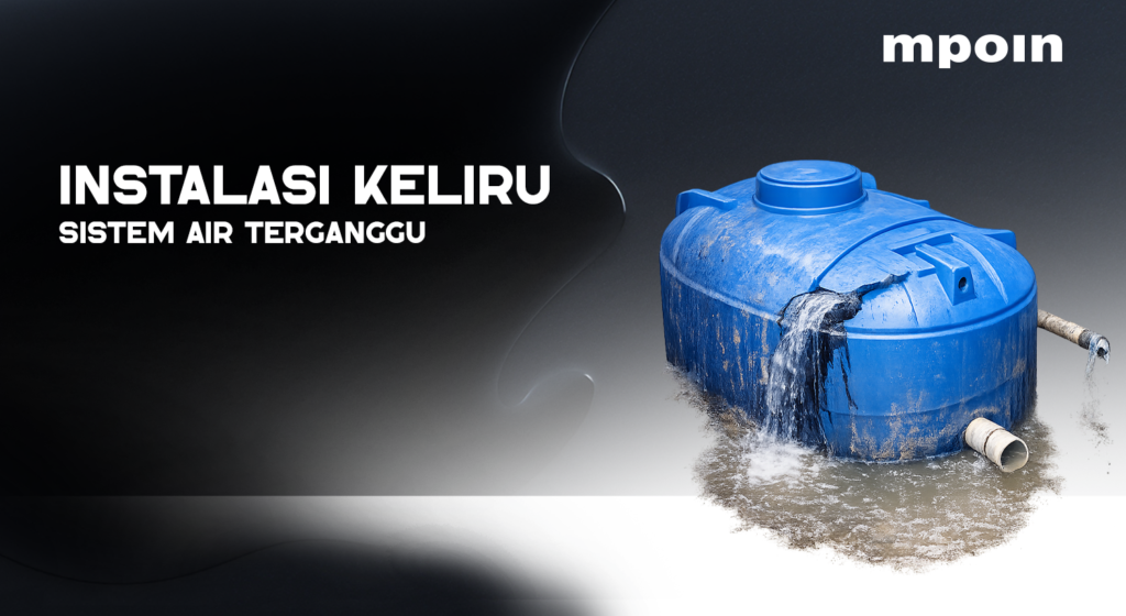 Kesalahan Instalasi Tangki Air Tanam yang Bisa Mengganggu Sistem Air Rumah