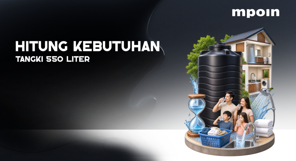 Berapa Lama Tangki Air 550 Liter Mencukupi Kebutuhan Rumah? Ini Hitungannya