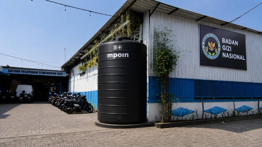 Dapur MBG Membutuhkan Sistem Air Stabil, Ini Alasan Tangki Industrial Diperlukan mpoin tangki industri mbg